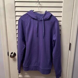 men’s “charged indigo” purple LULULEMON city sweat hoodie [M]